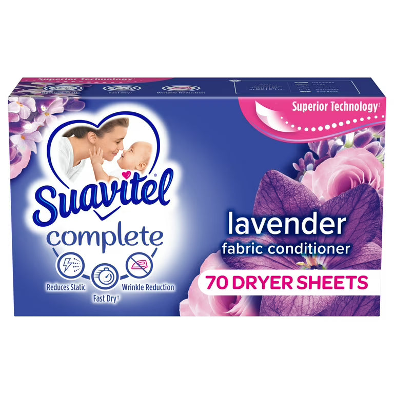 SUAVITEL DRY SHEETS LAVANDA 6/70