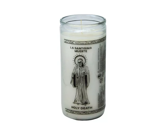 VELAS 14 DIAS SANTA MUERTE BLANCA6pz