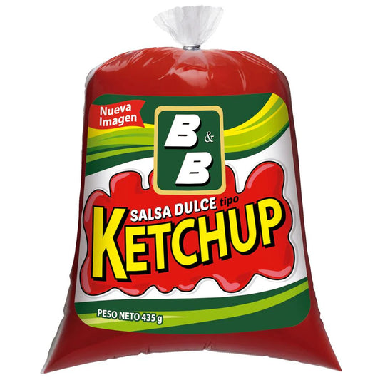 B&B KETCHUP EN BOLSA 32/435GR