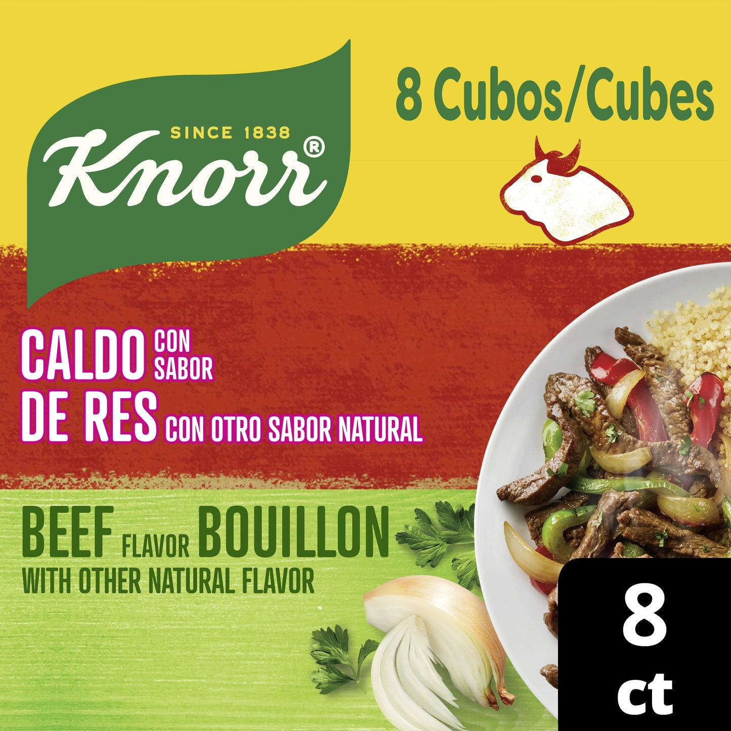 KNORR BEEF CUBOS RES 2/12/8 ct