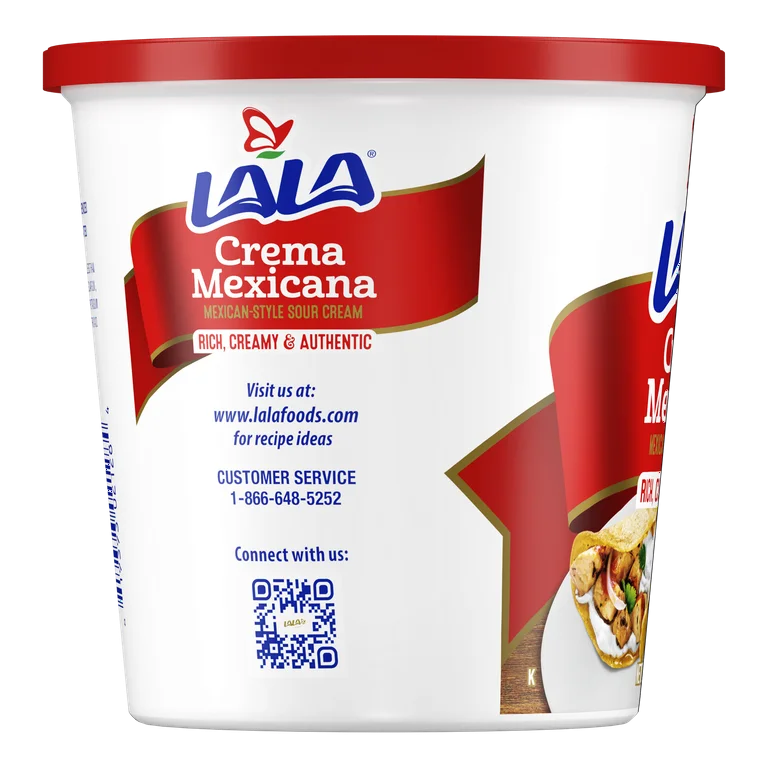 LALA CREMA MEXICANA 6/24 oz