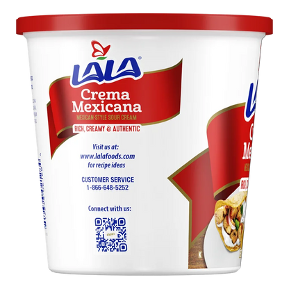 LALA CREMA MEXICANA 6/24 oz