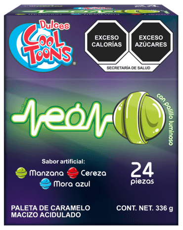 COOL TOONS NEON VERDE 24/24CT