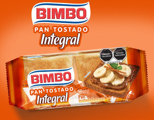 BIMBO PAN TOSTADO INTEGRAL 1PZ