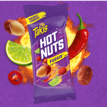 TAKIS HOT NUTS FUEGO 36/3.2oz