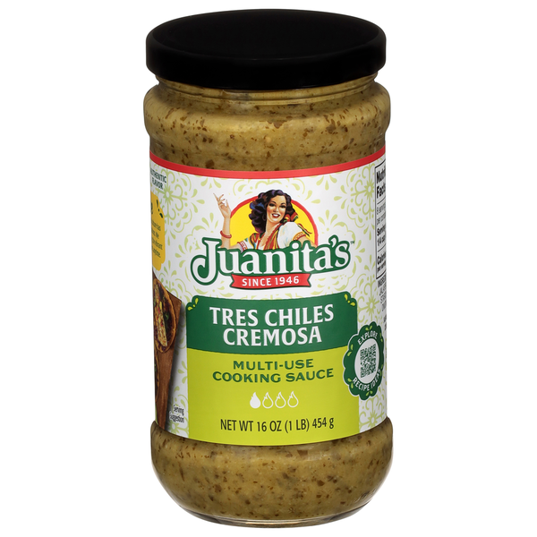 JUANITA SALSA TRES CHILES CREMA 6/16