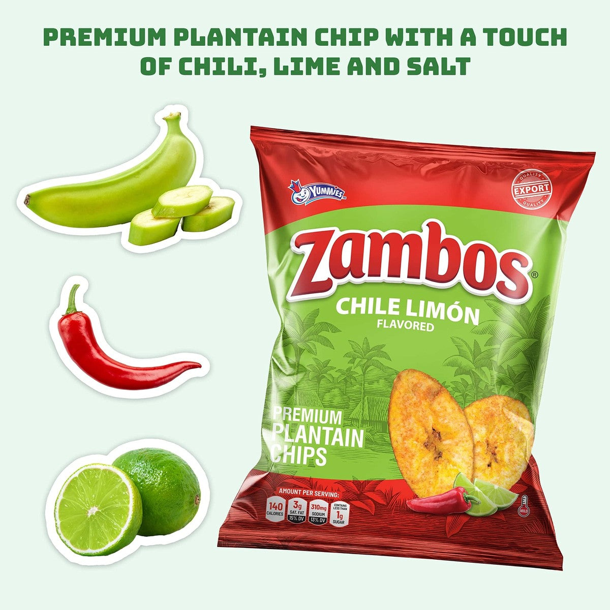 ZAMBOS PLANTAIN CHILI AND LIME 24pcs