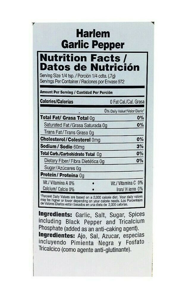 BADIA HARLEM GARLIC PEPPER 6/6oz